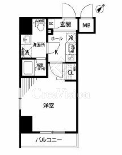 プレール・ドゥーク月島2 間取り図