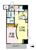 D-room早稲田 1LDK　間取り