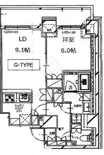 S-RESIDENCE月島 (エスレジデンス月島) 間取り図