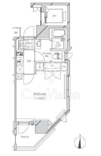 フトゥールス南麻布 間取り図