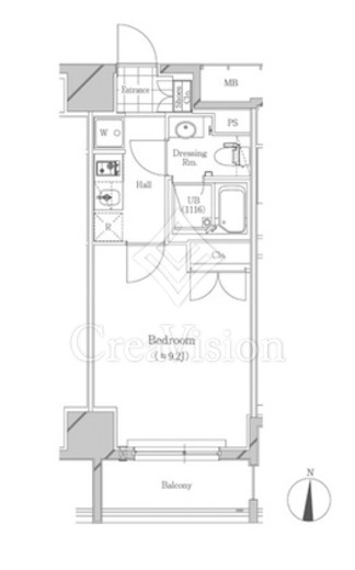 フトゥールス南麻布 間取り図