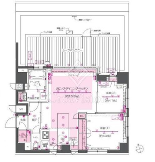 ZOOM戸越銀座 間取り図