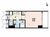プレール・ドゥーク門前仲町2 1R　間取り図
