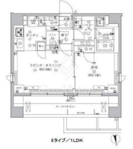 アルテシモモーレ 1LDK　間取り