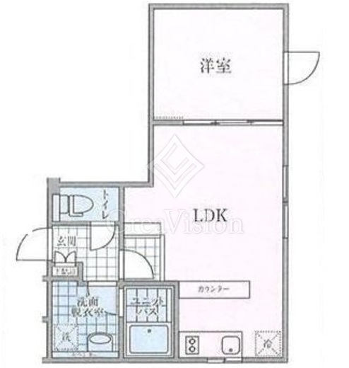 ルクレ目黒不動前 1LDK　間取り
