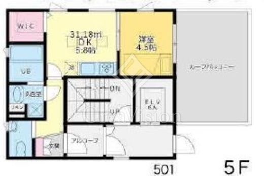 西麻布SBMマンション 間取り図