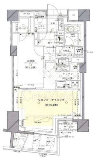 ディアナガーデン西麻布 間取り図