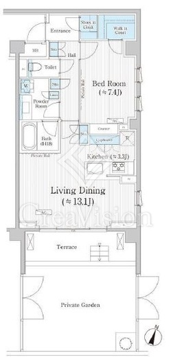 バウスステージ広尾 間取り図