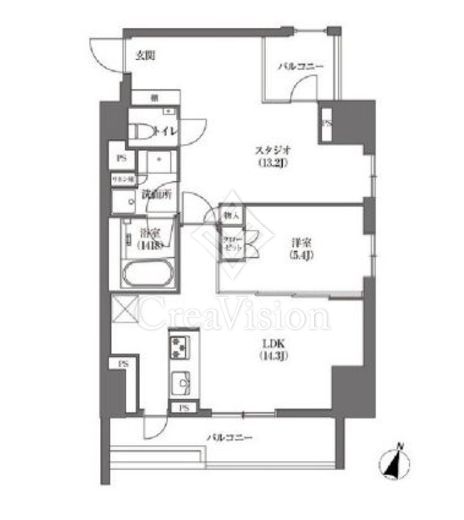 浜町アパートメンツ 間取り図