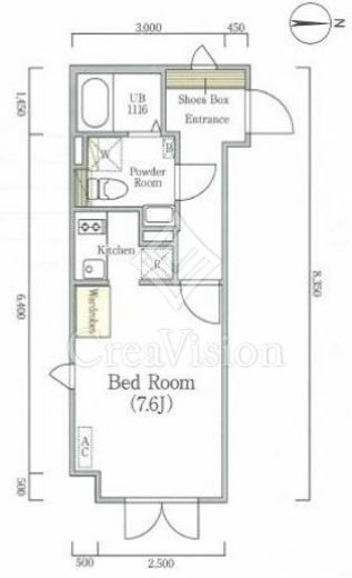 ラピス南麻布 間取り図