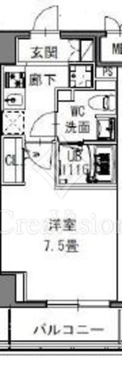 S-RESIDENCE新御徒町WEST (エスレジデンス新御徒町ウエスト) 間取り図
