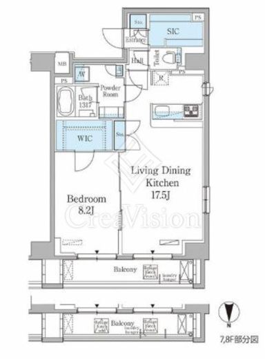 THE AXIS KOJIMACHI (ジアクシス麹町) 間取り図