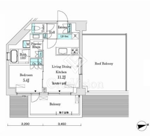 市谷仲之町ビューアパートメント 間取り図