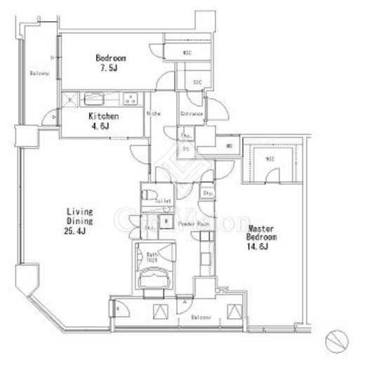 MFPR目黒タワー 間取り図