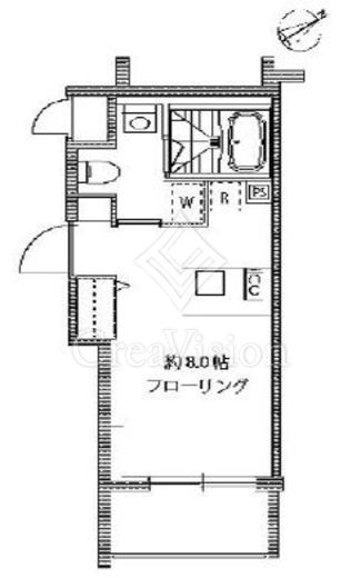 カーサスプレンディッド麻布十番 間取り図