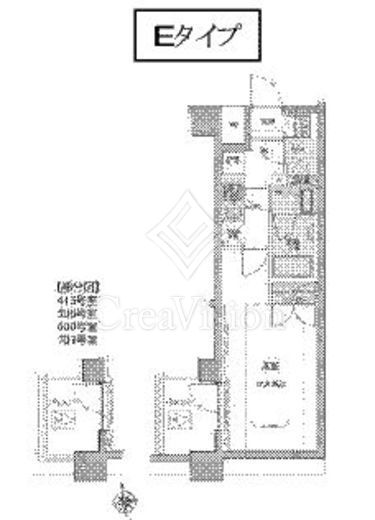 ALTERNA神楽坂Ⅱ (オルタナ神楽坂Ⅱ) 間取り図