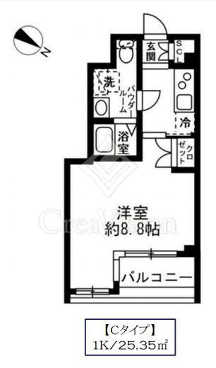 ラクラス日本橋浜町 間取り図