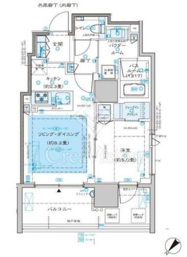 ディームス渋谷本町 間取り図