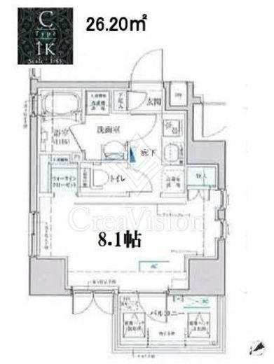 ベルシード門前仲町 間取り図