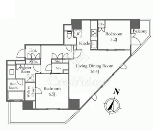 プライムガーデン西麻布 間取り図