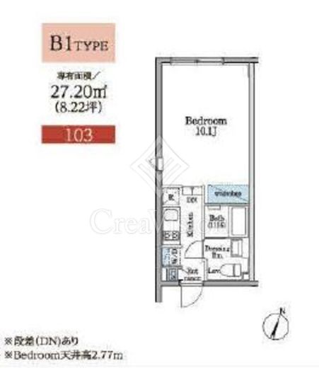 レガシア目黒不動前 間取り図