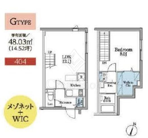 レガシア目黒不動前 間取り図