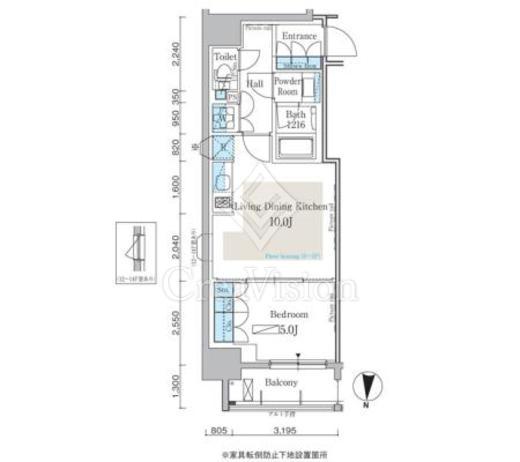 パークアクシス日本橋本町 間取り図