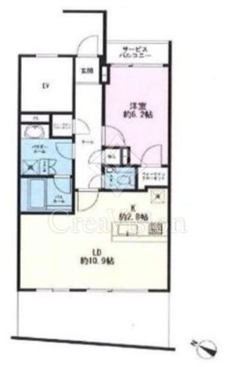 ロイヤルシーズン西麻布 間取り図