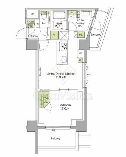 ザ・パークハビオ三軒茶屋 間取り図