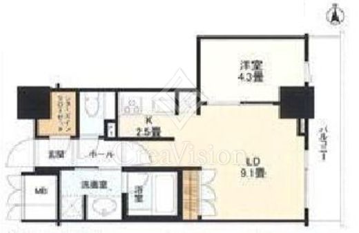 品川タワーフェイス 間取り図