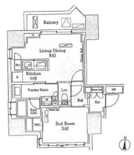 グランシエル南青山 間取り図