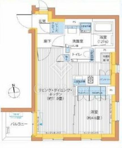 グランフェリシア西麻布 間取り図