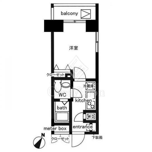 レジディア日本橋人形町2 間取り図