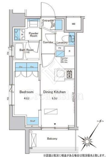 ルフォンプログレ南大塚 1LDK　間取り図