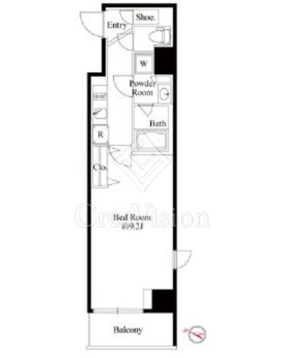 グランパセオ日本橋三越前 1R　間取り図