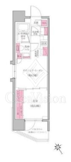 レジディア門前仲町プレイス 間取り図