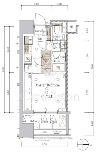 パークコート南麻布 間取り図