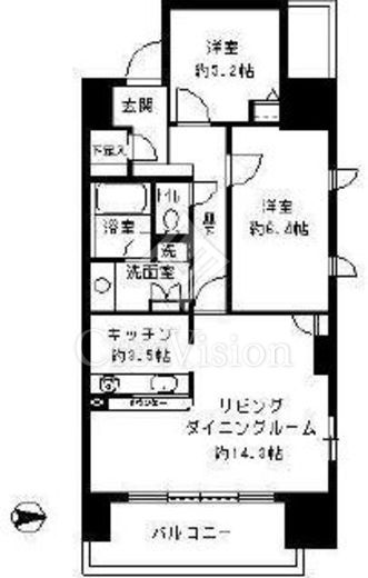 パークキューブ東品川 2LDK画像