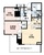 ディアナコート御苑内藤町 2LDK　間取り図