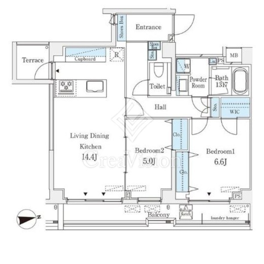 The Verlux Takanawa 2LDK 物件画像1