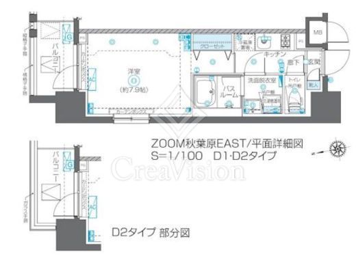 ZOOM秋葉原EAST 1R・1K 物件画像1