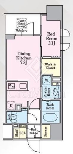 グランリビオ芝大門 間取り図