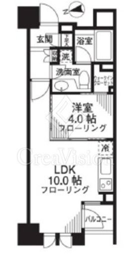 シティハウス東京新橋 間取り図