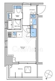 ブラウ戸越銀座スカイ 1R　間取り図