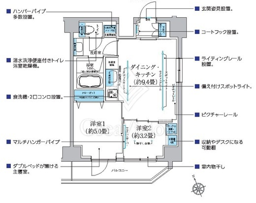 クレヴィアリグゼ南品川 間取り図