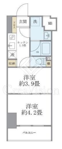 フェリーチェ錦糸町 間取り図