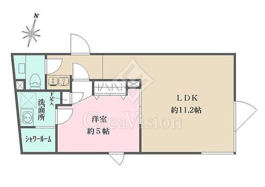 ANQI原宿 1LDK　間取り