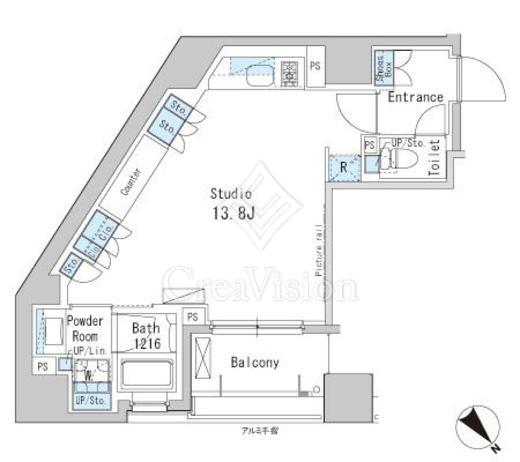 パークアクシス茅場町 間取り図