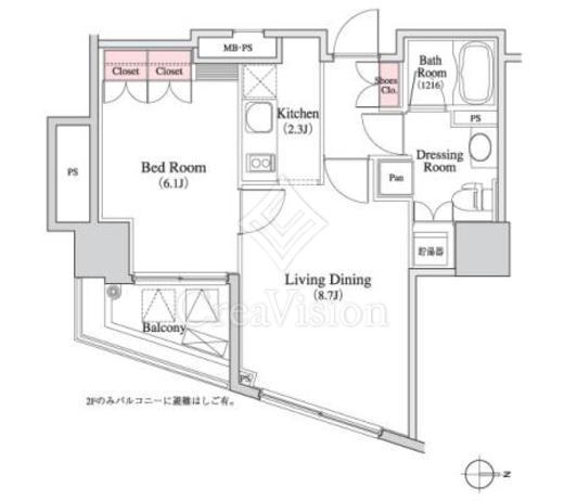 パークキューブ八丁堀 間取り図