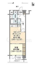 アルシオンエアポートタワー 1LDK　間取り図